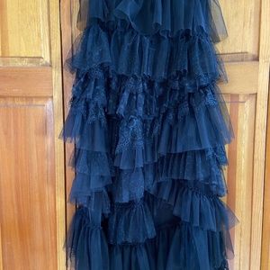 Anthropologie Tiered Ruffle Skirt